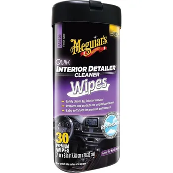 Autokosmetika Meguiar's Quik Interior Detailer Wipes - ubrousky na údržbu interiérových povrchů, matný vzhled, 25 ks