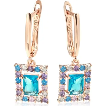 Náušnice Vintage náušnice s hranatým přívěskem Velikost: ONE SIZE