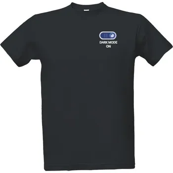 Tričko s potiskem Dark mode on (menšie) pánské