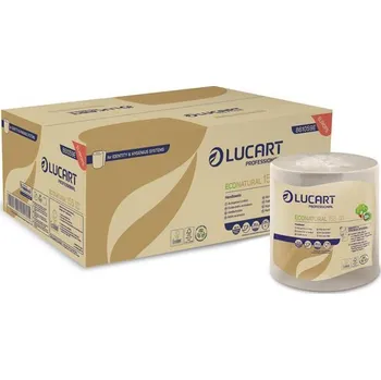 Papírový ručník LUCART Papírové ručníky Eco Natural 155 ID, havanna hnědá, role, 2-vrstvý, LUCART 116823