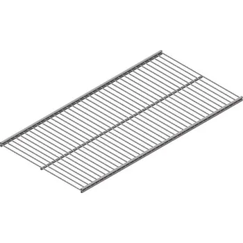 Dílenský regál Element System Twin Mřížová police Vario, 90 × 30 cm, ocel, šedá, nosnost: 40 kg 10718-00001