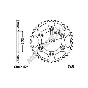 Řetězová sada pro motocykl Rozeta DUCATI 916 Sport Touring ST4 (99-01) rok 99-01