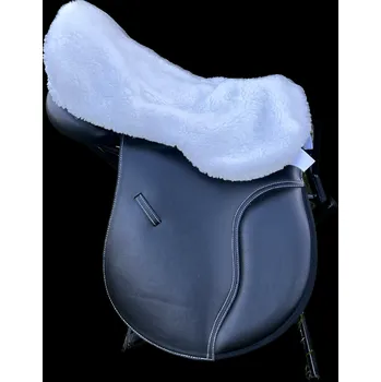 Jezdecké sedlo Sedlářská výroba Beránek na posedlí syntetický - anglické sedlo Barva: tmavě hnědá