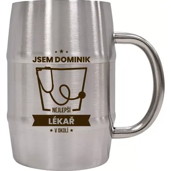 Sklenice Nerezový chladicí půllitr Nejlepší v okolí - lékař