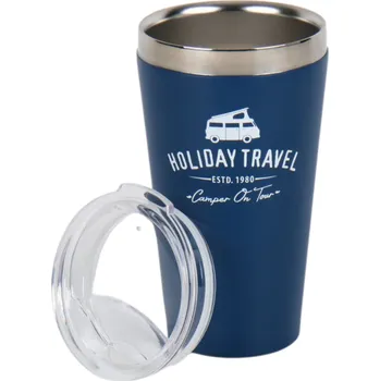 Nerezový hrnek Holiday Travel modrý