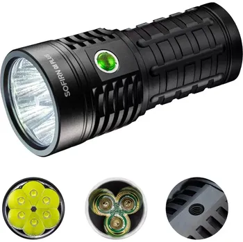Svítilna Extra výkonná svítilna Sofirn Q8Plus 5000K s funkcí powerbanky, 16000 lumenů, bez akumulátorů (nejvýkonnější baterka od firmy Sofirn)