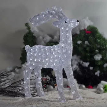 Vánoční světelná dekorace MagicHome 8090242A jelen 160 LED studená bílá