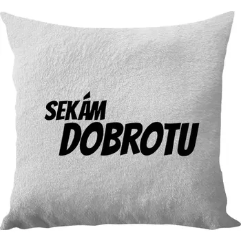 Polštář Polštář bílý 40x40 cm - dlouhý chlup Sekám dobrotu