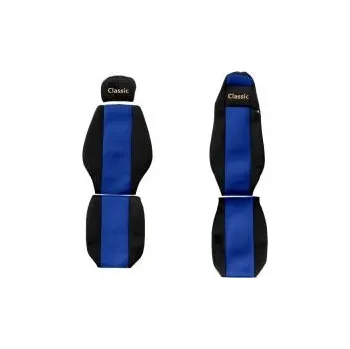 Potah sedadla Sada potahů sedaček (sedadel) pro MERCEDES ACTROS MEGA SPACE (různá sedadla) modrá 20320