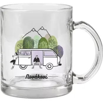 Hrnek 330 ml - skleněný Camp car