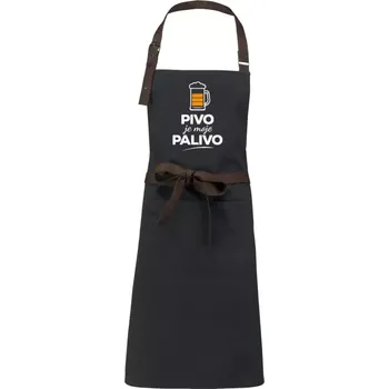 Kuchyňská zástěra Zástěra Kariban Vintage Pivo je moje palivo