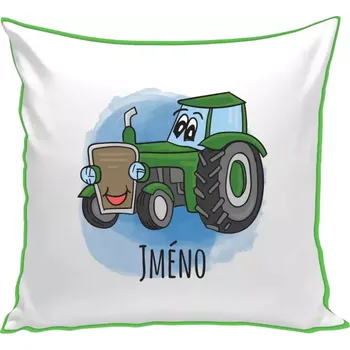 Polštář Polštář barevný 32x32 cm Traktor