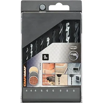 Vrták Craftomat Sada vrtáků na dřevo, kámen a kov, ø 4–8 mm, 9 ks&nbsp;2.609.25B.193