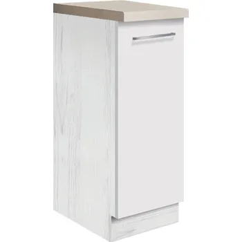 Kuchyňská skříňka Fadome Dolní kuchyňská skříňka Creativa 26D-30 + cargo koš Zvolte dvířka: Gray lesk, Zvolte korpus: Borovice andersen