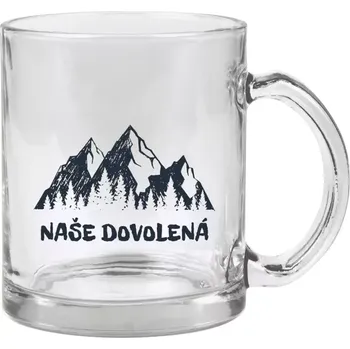 Hrnek 330 ml - skleněný Naše dovolená