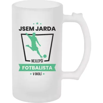 Sklenice Fotbalový půllitr - Nejlepší v okolí - fotbalista - matný