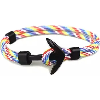 Náramek Náramek pro muže | náramek s kotvou - duhový