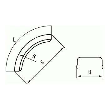 Blatník karosérie Blatník 450x800, čtvrtka, rádiusový 5261