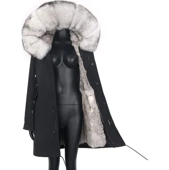 Dámská parka Dámská parka na zimu z pravé kožešiny Velikost: 3XL, Barva (Varianta): 25