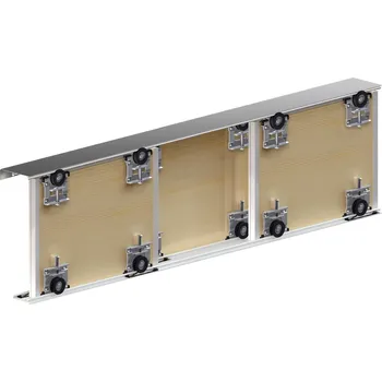 Nábytkové kování Ares 3 Sada pro posuvné dveře, 2700 mm, bronzová&nbsp;212-135