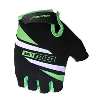 Cyklistické rukavice Polednik Cyklistické rukavice Active - zelené velikost L