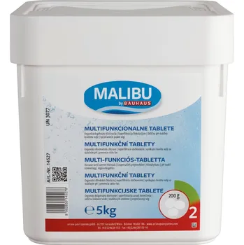 Bazénová chemie Malibu Bazénová chemie chlorové tablety multifunkční, 5 kg, tableta: 200 g 14527