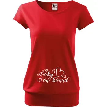 Těhotenské tričko Malfini City Baby on board