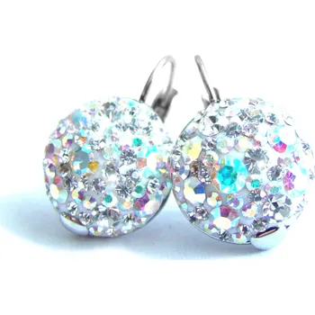 Náušnice Steel Jewelry Náušnice duhové z chirurgické oceli NS090258 dárkové balení zdarma