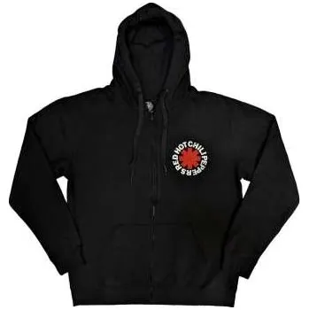 Pánská mikina Merch Red Hot Chili Peppers: Red Hot Chili Peppers Unisex Zipped Hoodie: Red Asterisk (back Print) (xx-large) XXL
