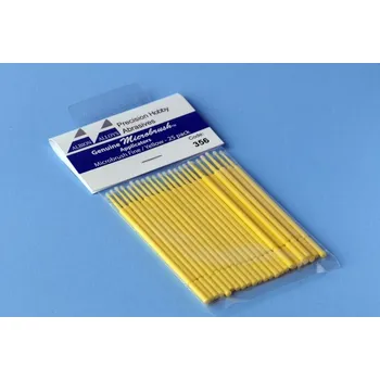 Plastikový model Štětičky Microbrush malé (žluté), 25 ks