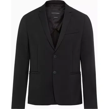 Pánský blejzr PORSCHE DESIGN Athleisure blazer Sako blejzr elegantní volnočasové módní černá (Elegantní blejzr na dva knoflíky od Porsche Design s límečkem, náprsní kapsou a stylovou podšívkou.)