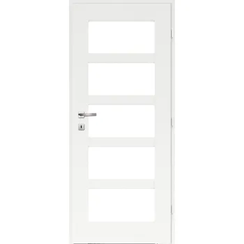 Interiérové dveře Classen Lukka Interiérové dveře M3 rámové, 60 P, 646 × 1985 mm, fólie, pravé, bílé, prosklené 484287603