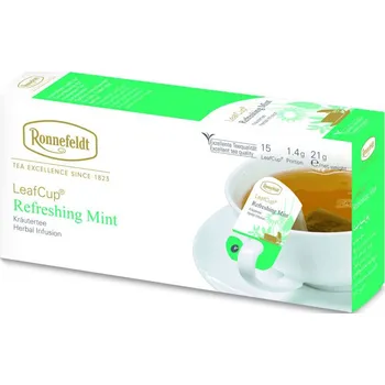 Nápoj Ronnefeldt LeafCup Refreshing Mint čaj sáčky 15 x 1.4 g