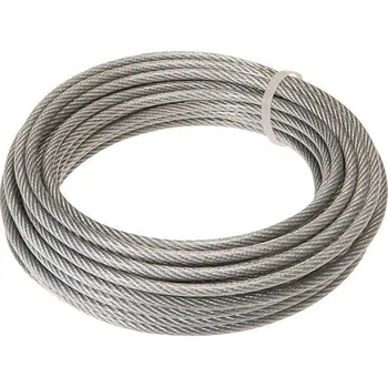 Horolezectví Stabilit Ocelové lano, ø 4 mm, délka: 10 m, nosnost: 100 kg 596455