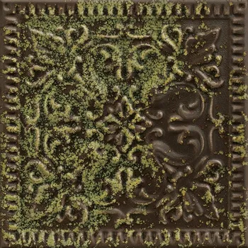 Obklad Green Philosophy graphite inserto struktura mix - obkládačka inzerto 19,8x19,8 zelená 165023