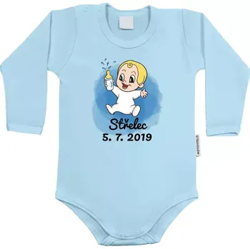 Kojenecký body Dětské body s dlouhým rukávem Střelec