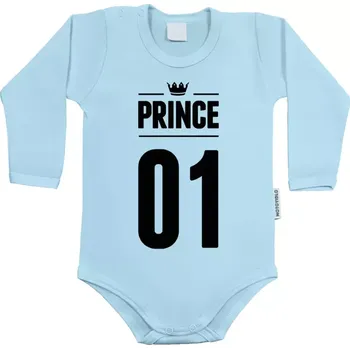 Kojenecký body Dětské body s dlouhým rukávem Prince s vlastním číslem