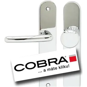 Dveřní kování COBRA TITAN+ PZ72 LI s překrytkou OC chrom lesklý