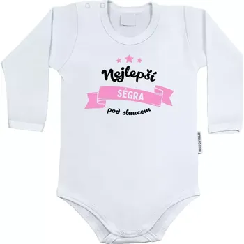 Dětské body s dlouhým rukávem Nejlepší ségra pod sluncem