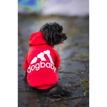 Obleček pro psa Vsepropejska DogBaby bavlněná mikina pro psa Barva: Červená, Délka zad (cm): 25, Obvod hrudníku: 30 - 36 cm