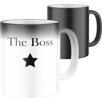 Magický keramický hrnek s potiskem The Boss