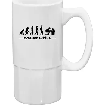 Sklenice Půllitr pro IT specialisty - Evoluce - IT specialista - 500 ml