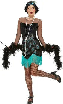 Karnevalový kostým Smiffys Kostým Flapper Peacock