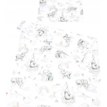 Dětská postýlka Povlečení do postýlky 120/90 cm - slůně béžová