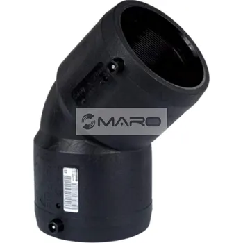 rozdělovač topení Friatec Frialen Elektro koleno W45 45° PE 100, SDR11, 63 mm, 612098