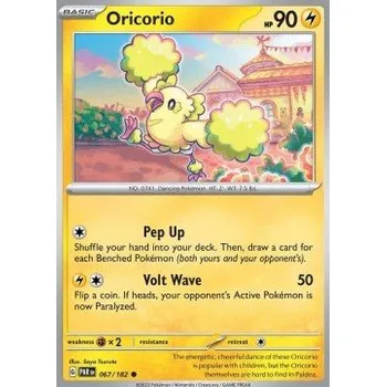 Volný čas Pokémon PAR 067/182 Oricorio - Paradox Rift Stav: Near Mint, Verze: NORMAL