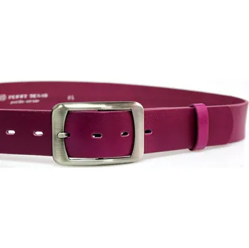 Opasek PENNY BELTS Kožený opasek 16253 fuchsiový - 95 cm