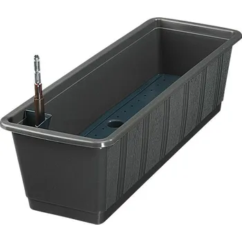 Truhlík Geli Aqua Green Plus Samozavlažovací truhlík, plast, antracit, 60 × 20 × 17 cm 83706038