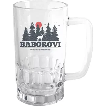 Sklenice Půllitr skleněný Na společných cestách