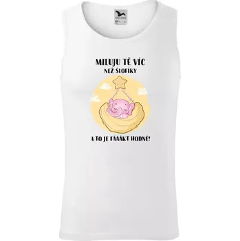 Pánské tílko Pánské tílko Malfini Core Miluju tě víc než šlofíky